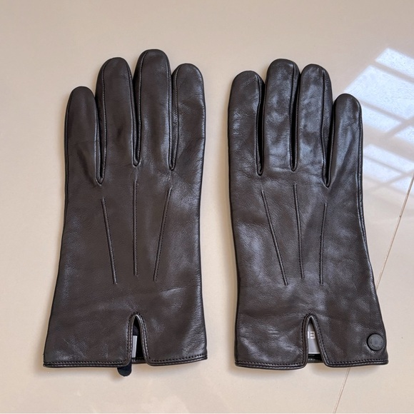 NWOT‼️ MICHAEL KORS Men’s Leather Gloves Size M - Picture 2 of 9